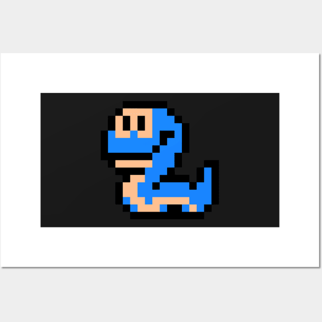 8-Bit Snake Enemy Wall Art by Delsman35